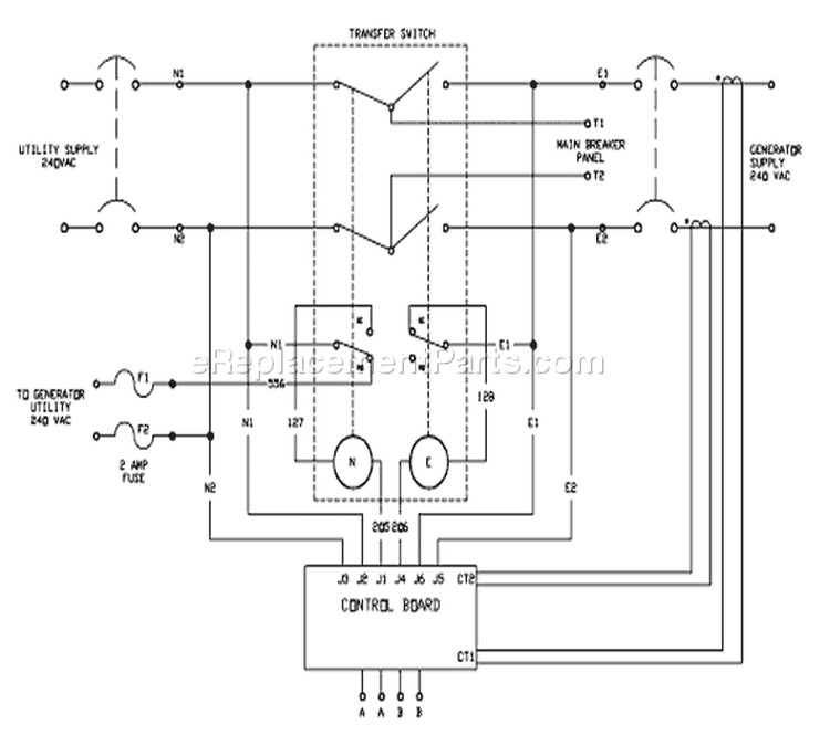 Page B Diagram and Parts List for 071024-0  Briggs and Stratton Generator
